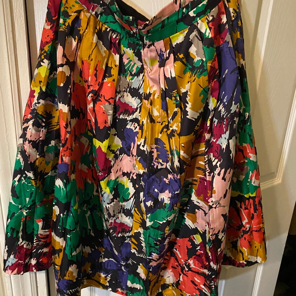 J.Crew Silk Pleated Midi Skirt with Pockets